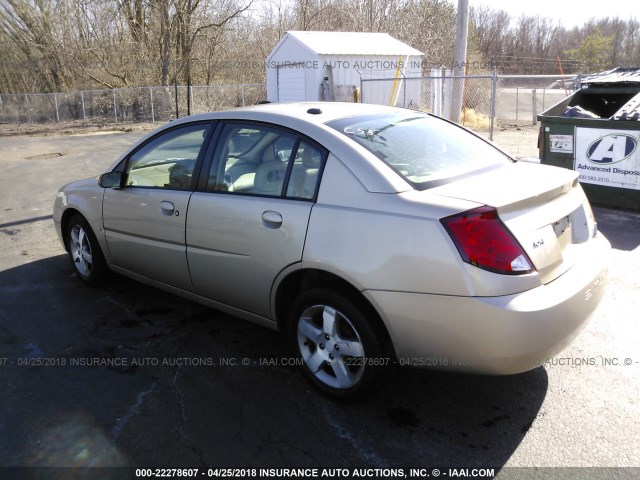 1G8AL55F27Z159897 - 2007 SATURN ION LEVEL 3 GOLD photo 3