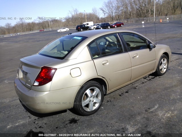 1G8AL55F27Z159897 - 2007 SATURN ION LEVEL 3 GOLD photo 4