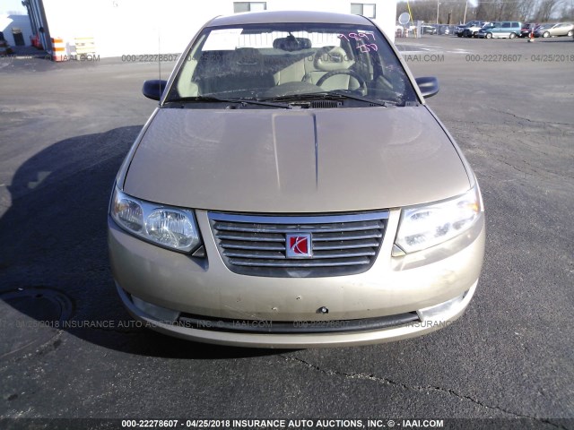 1G8AL55F27Z159897 - 2007 SATURN ION LEVEL 3 GOLD photo 6