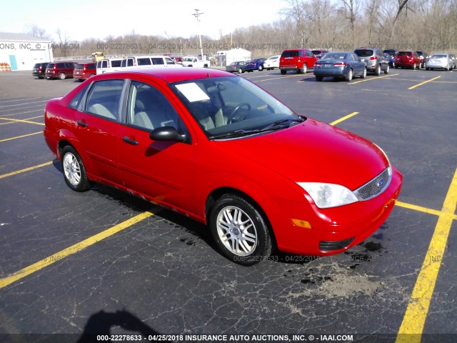 1FAFP34N77W330258 - 2007 FORD FOCUS ZX4/S/SE/SES RED photo 1