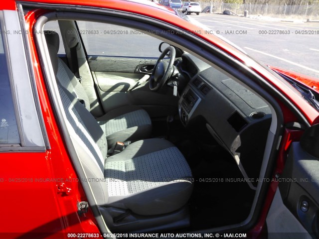 1FAFP34N77W330258 - 2007 FORD FOCUS ZX4/S/SE/SES 红色 照片 5