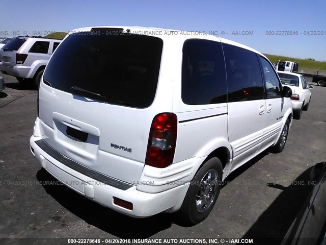 1GMDU06E9VD276942 - 1997 PONTIAC TRANS SPORT  WHITE photo 4