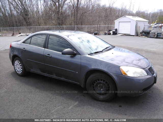 1G2ZF58B574276058 - 2007 PONTIAC G6 VALUE LEADER/BASE GRAY photo 1