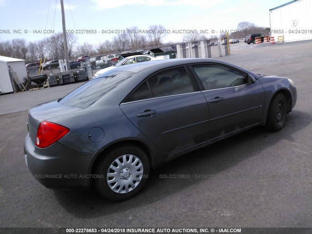 1G2ZF58B574276058 - 2007 PONTIAC G6 VALUE LEADER/BASE GRAY photo 4