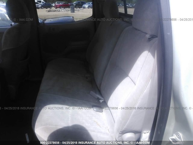 5TEGN92N62Z040048 - 2002 TOYOTA TACOMA DOUBLE CAB PRERUNNER SILVER photo 8