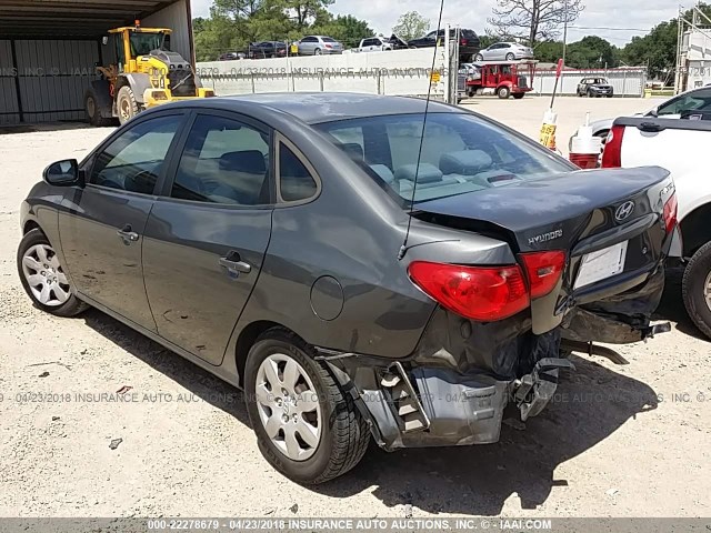 KMHDU46D27U095117 - 2007 HYUNDAI ELANTRA GLS/SE/LIMITED GRAY photo 3