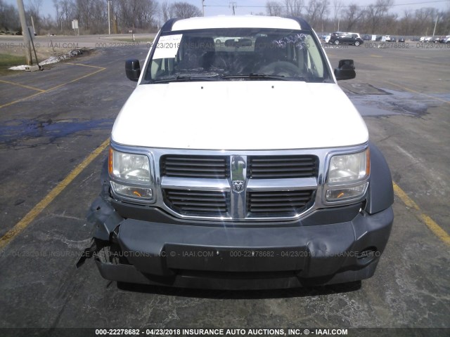 1D8GT28K48W252349 - 2008 DODGE NITRO SXT WHITE photo 6