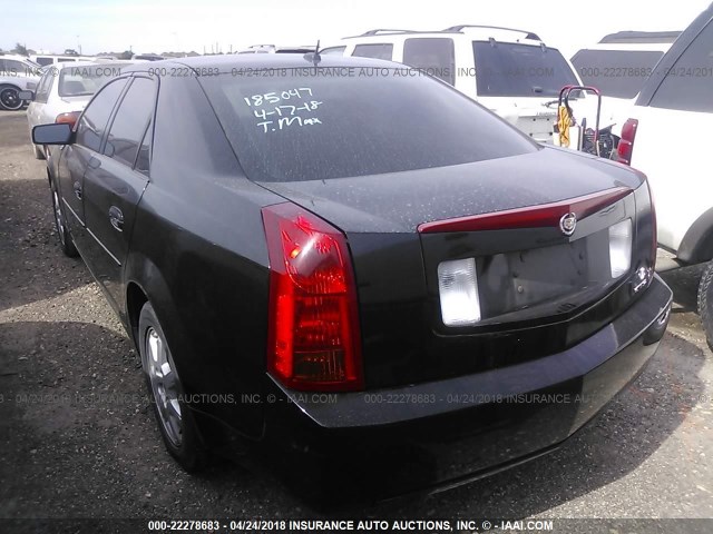 1G6DM57T570185047 - 2007 CADILLAC CTS BLACK photo 3