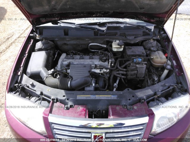 1G8AJ55F37Z107345 - 2007 SATURN ION LEVEL 2 Qırmızı foto 10