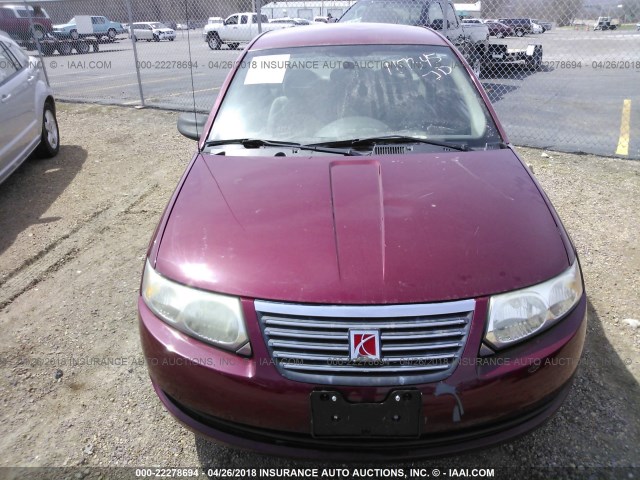 1G8AJ55F37Z107345 - 2007 SATURN ION LEVEL 2 Qırmızı foto 6
