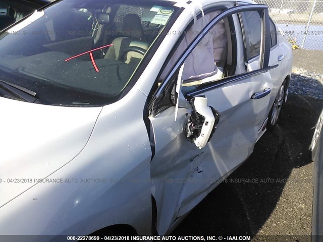 1HGCR2F85DA054505 - 2013 HONDA ACCORD EXL WHITE photo 6