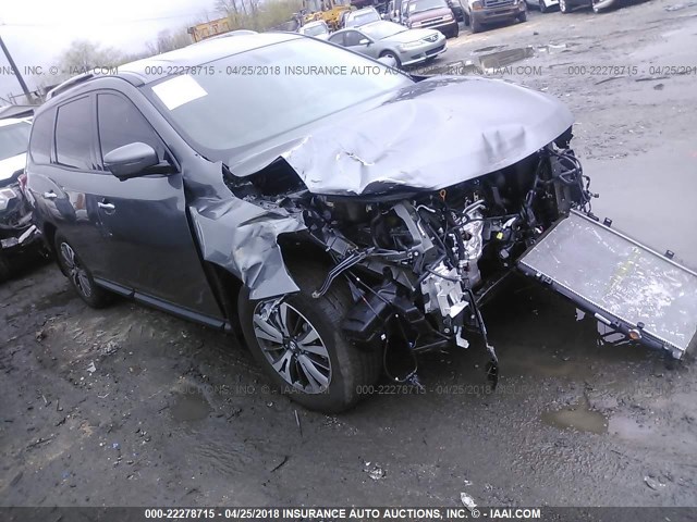 5N1DR2MM0HC906414 - 2017 NISSAN PATHFINDER S/SV/SL/PLATINUM 灰色 照片 1