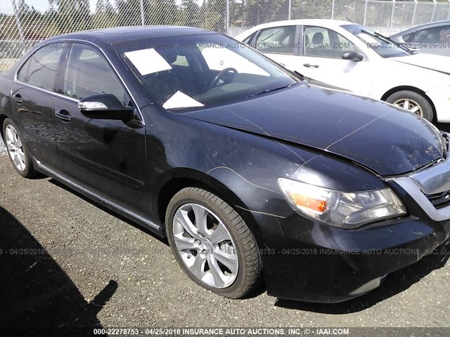 JH4KB26639C000112 - 2009 ACURA RL BLACK photo 1