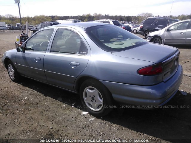 1FAFP6530XK228810 - 1999 FORD CONTOUR LX Light Blue photo 3