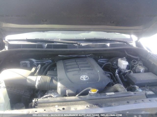 5TFRY5F1XFX174610 - 2015 TOYOTA TUNDRA DOUBLE CAB SR/SR5 GRAY photo 10