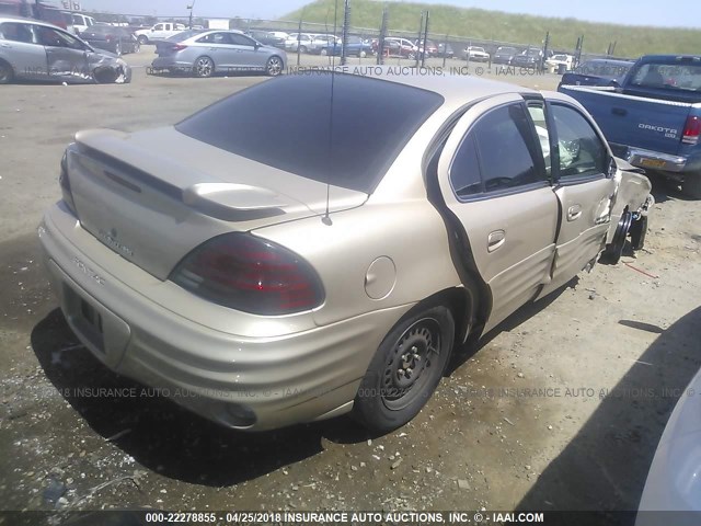 1G2NE52F22C220459 - 2002 PONTIAC GRAND AM SE GOLD photo 4