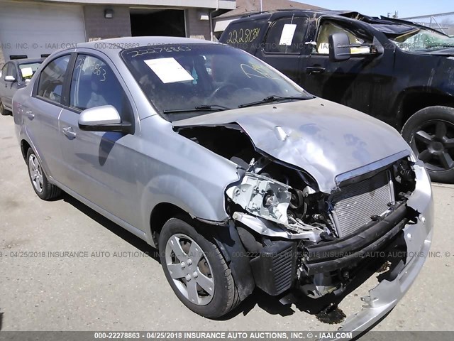 KL1TD56E79B317560 - 2009 CHEVROLET AVEO LS/LT SILVER photo 1