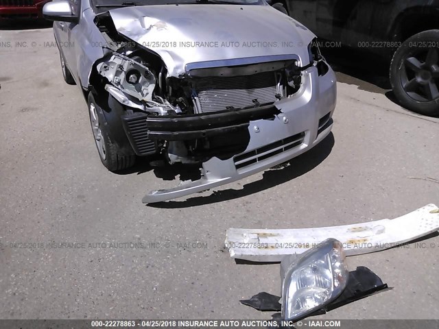 KL1TD56E79B317560 - 2009 CHEVROLET AVEO LS/LT 银色 照片 6