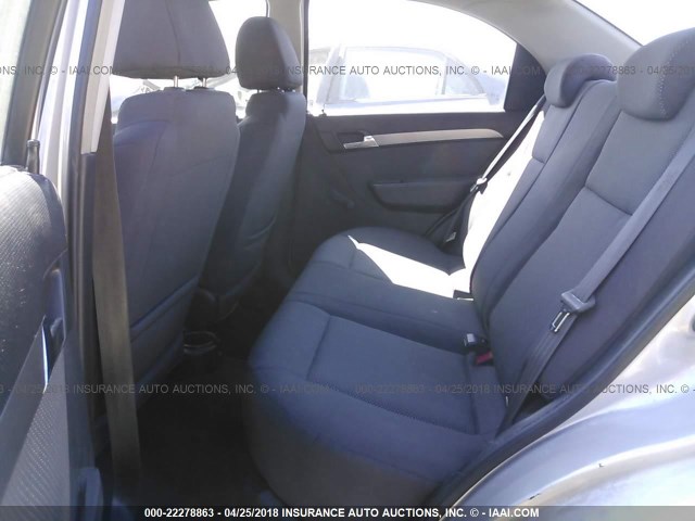 KL1TD56E79B317560 - 2009 CHEVROLET AVEO LS/LT 银色 照片 8