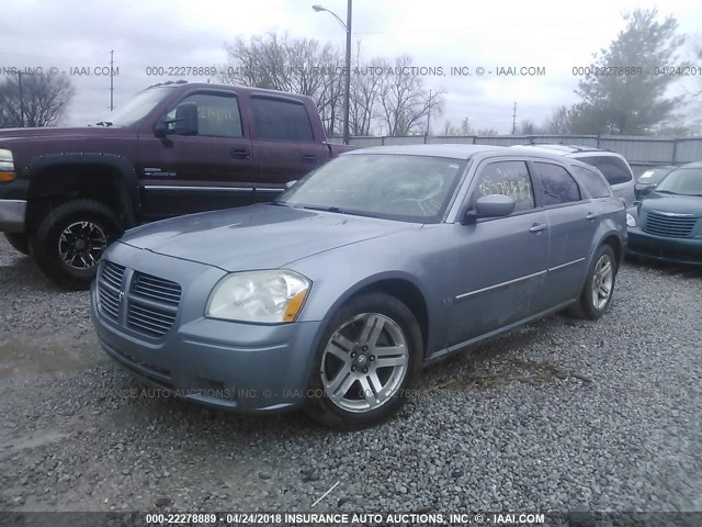 2D4FV47V06H499748 - 2006 DODGE MAGNUM SXT BLUE photo 2