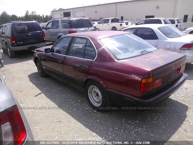 WBAHD6315PBJ92073 - 1993 BMW 525 I AUTOMATIC MAROON photo 3