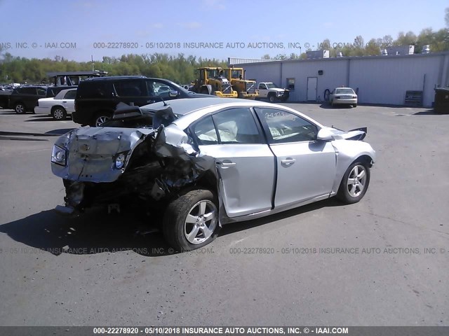 1G1PE5S94B7262549 - 2011 CHEVROLET CRUZE LT SILVER photo 4