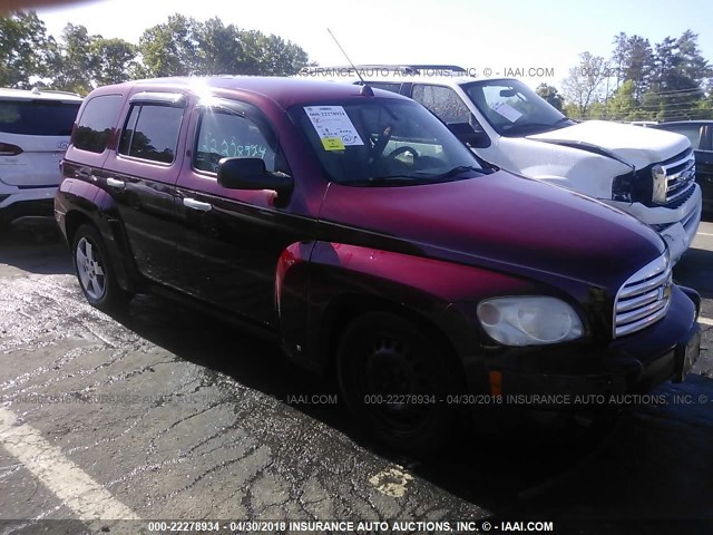 3GNDA13D96S541348 - 2006 CHEVROLET HHR LS BURGUNDY photo 1