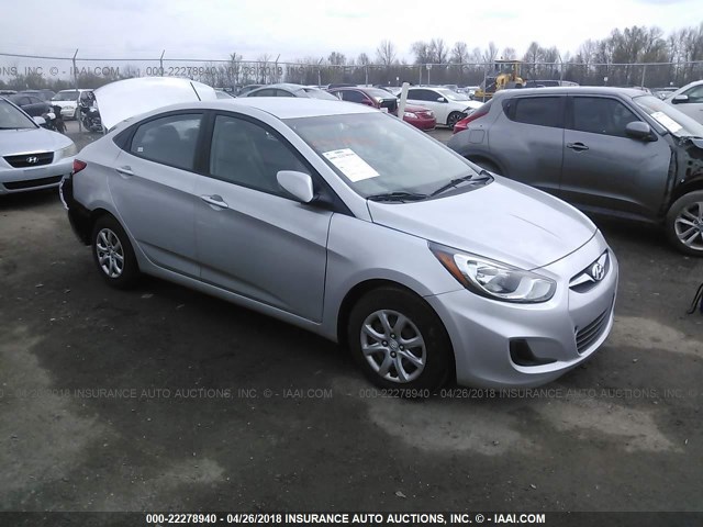 KMHCT4AE9DU478482 - 2013 HYUNDAI ACCENT GLS/GS SILVER photo 1