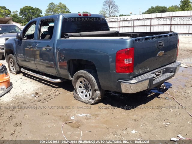 3GCEC13C79G115597 - 2009 CHEVROLET SILVERADO C1500/C1500  LS Navy photo 3