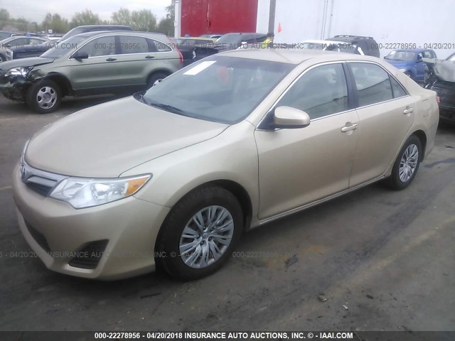 4T1BF1FK5CU038970 - 2012 TOYOTA CAMRY SE/LE/XLE GOLD photo 2
