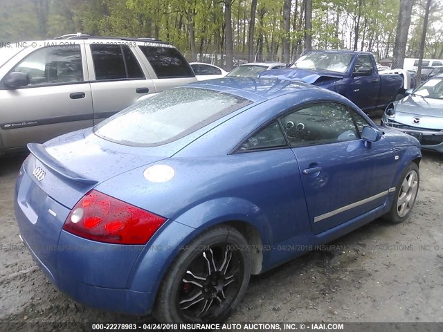 TRUUC28N2Y1024221 - 2000 AUDI TT QUATTRO BLUE photo 4