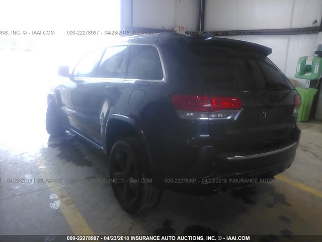 1C4RJFCG9EC409586 - 2014 JEEP GRAND CHEROKEE OVERLAND BLACK photo 3