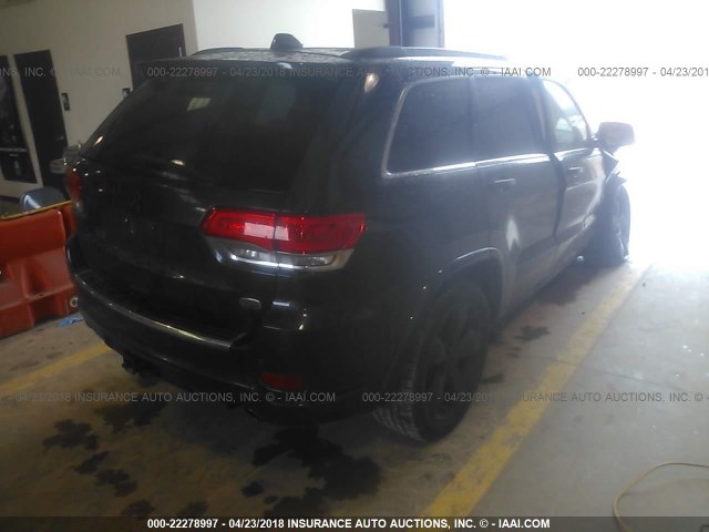 1C4RJFCG9EC409586 - 2014 JEEP GRAND CHEROKEE OVERLAND BLACK photo 4