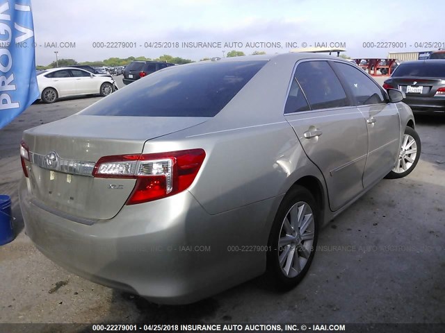 4T4BF1FK5DR329119 - 2013 TOYOTA CAMRY L/SE/LE/XLE Pewter photo 4