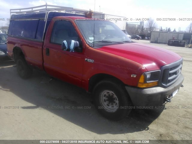 1FTNF20L7YEE41259 - 2000 FORD F250 SUPER DUTY RED photo 1