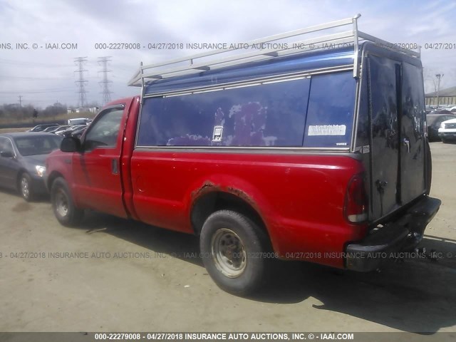 1FTNF20L7YEE41259 - 2000 FORD F250 SUPER DUTY RED photo 3