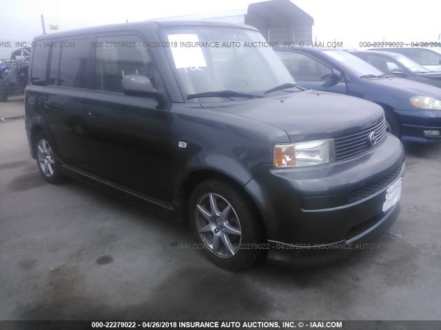 JTLKT324564111828 - 2006 TOYOTA SCION XB GRAY photo 1