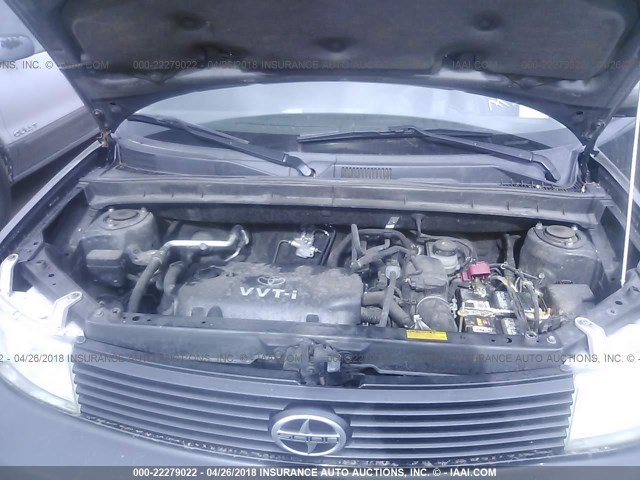 JTLKT324564111828 - 2006 TOYOTA SCION XB GRAY photo 10