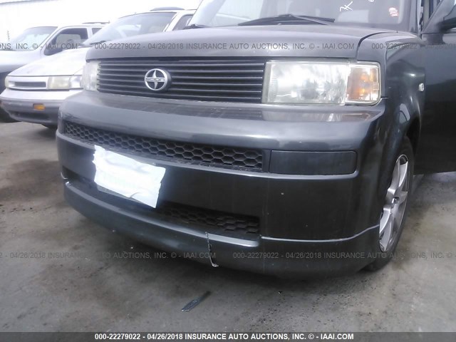 JTLKT324564111828 - 2006 TOYOTA SCION XB GRAY photo 6