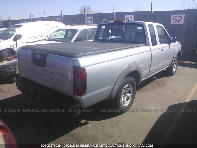 1N6DD26T23C415002 - 2003 NISSAN FRONTIER KING CAB XE SILVER photo 4