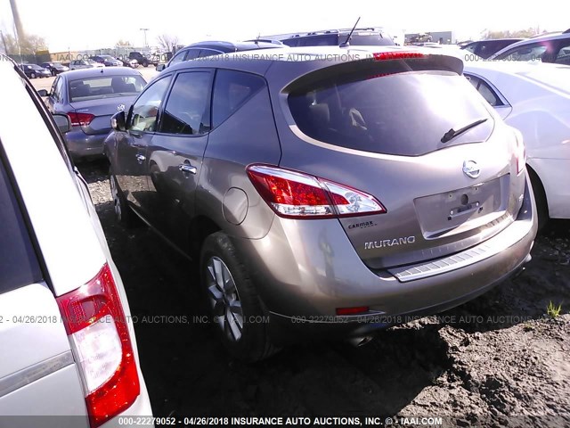 JN8AZ1MWXBW157439 - 2011 NISSAN MURANO S/SL/LE BROWN photo 3