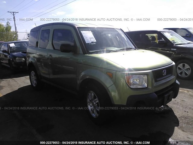 5J6YH18766L005630 - 2006 HONDA ELEMENT EX GREEN photo 1