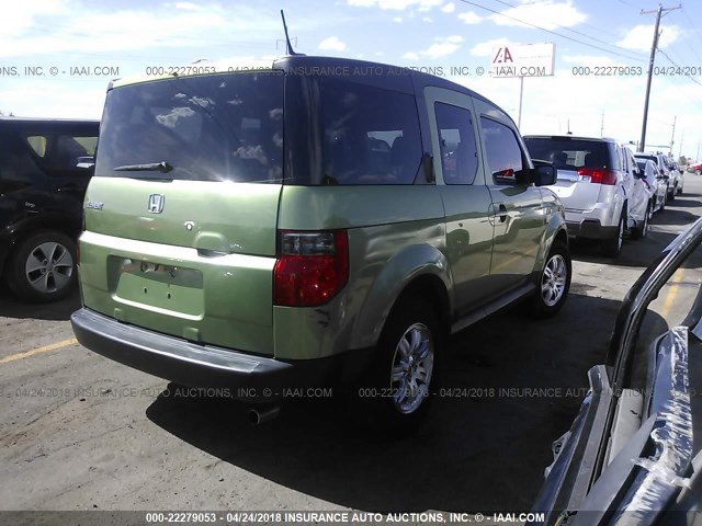 5J6YH18766L005630 - 2006 HONDA ELEMENT EX GREEN photo 4