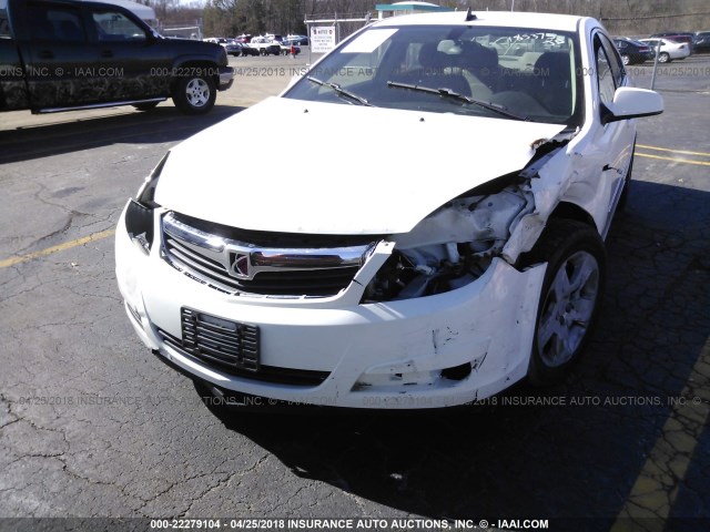 1G8ZS57BX8F185375 - 2008 SATURN AURA XE WHITE photo 6