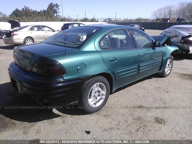 1G2NE52E8XC544546 - 1999 PONTIAC GRAND AM SE GREEN photo 4