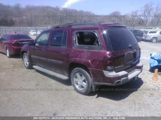 1GNET16S546164382 - 2004 CHEVROLET TRAILBLAZER EXT LS/EXT LT MAROON photo 3