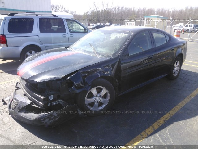 2G2WP552181172488 - 2008 PONTIAC GRAND PRIX BLACK photo 2