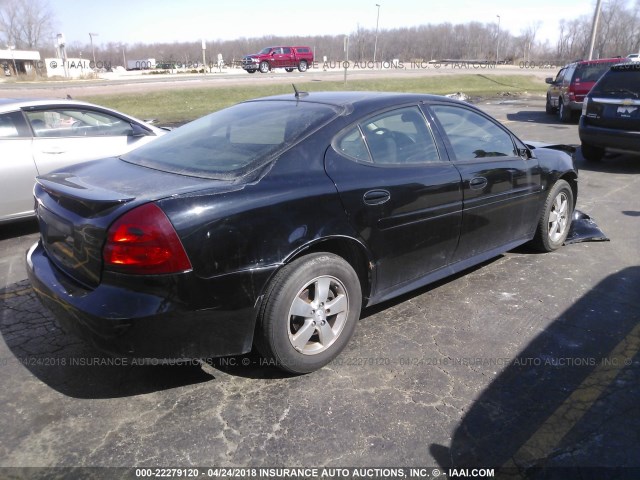 2G2WP552181172488 - 2008 PONTIAC GRAND PRIX BLACK photo 4