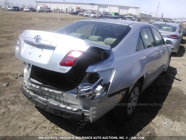 JTNBE46K373006969 - 2007 TOYOTA CAMRY NEW GENERAT CE/LE/XLE/SE SILVER photo 4