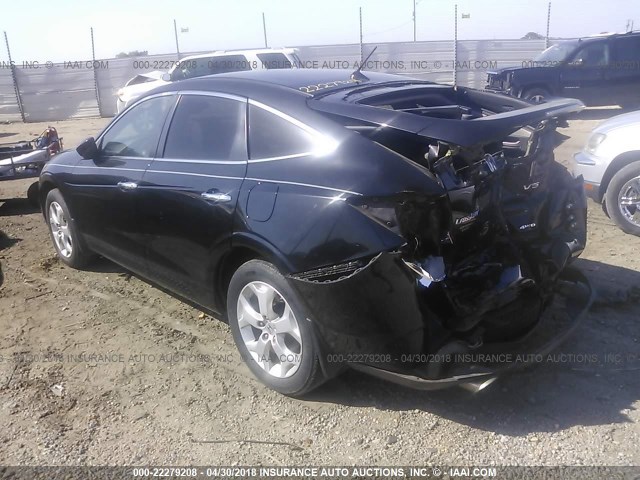 5J6TF2H57CL004471 - 2012 HONDA CROSSTOUR EXL შავი ფოტო 3